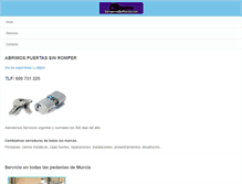 Tablet Screenshot of cerrajerosdemurcia.com
